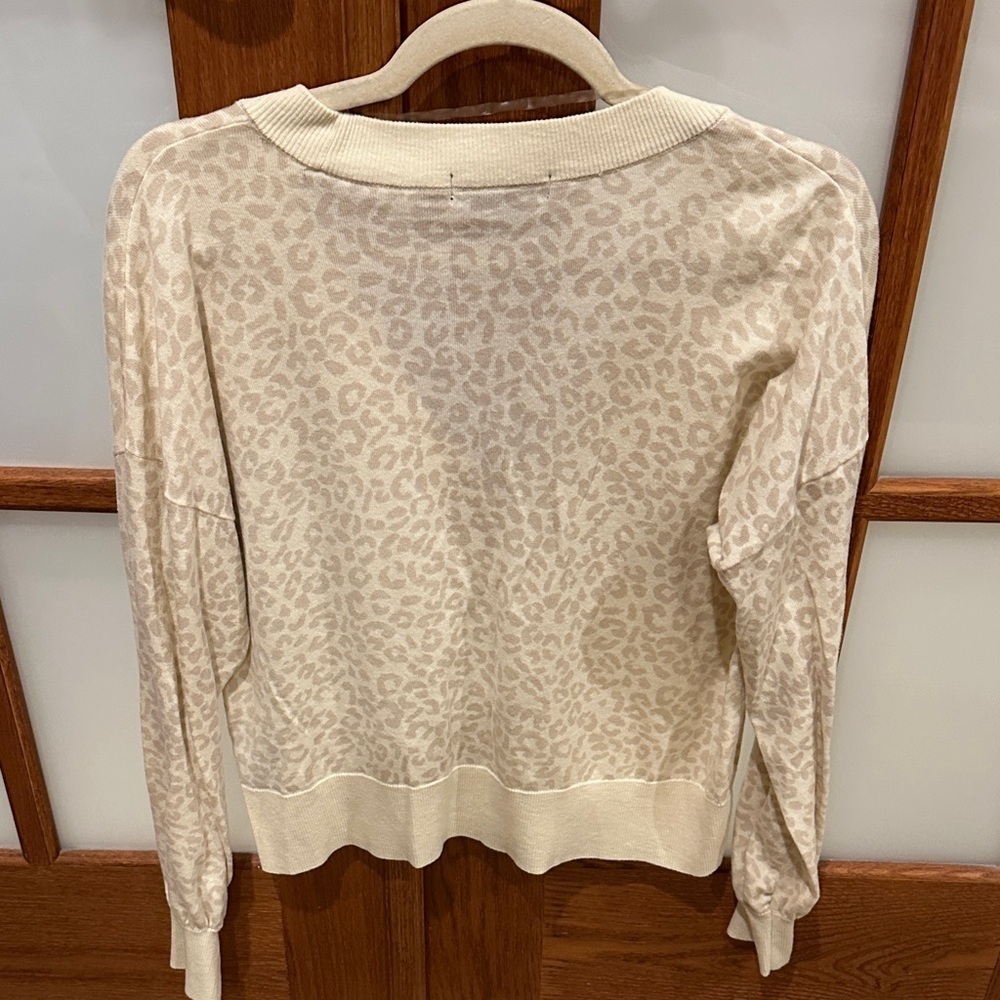 Sanctuary Beige Leopard Print Cardigan - Picture 4 of 7